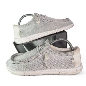 Hey Dude Wally Sox "Stone White" Casual Shoes 110350703 Men's 9